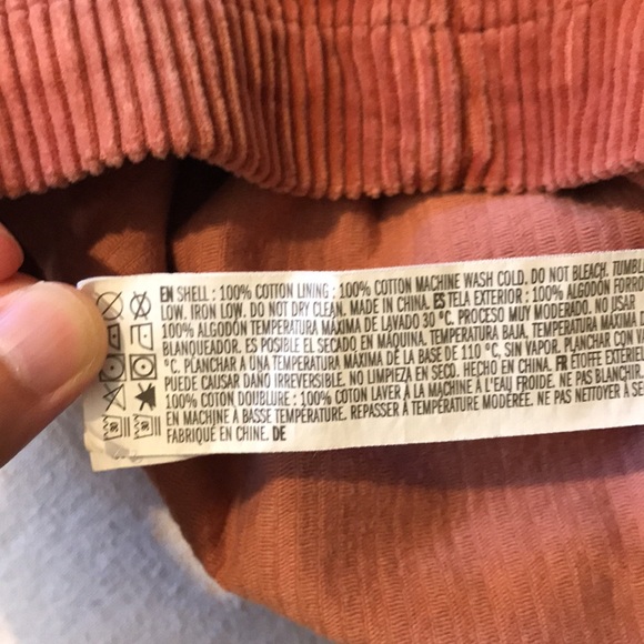 Pink Corduroy mini dress overalls - Picture 9 of 13